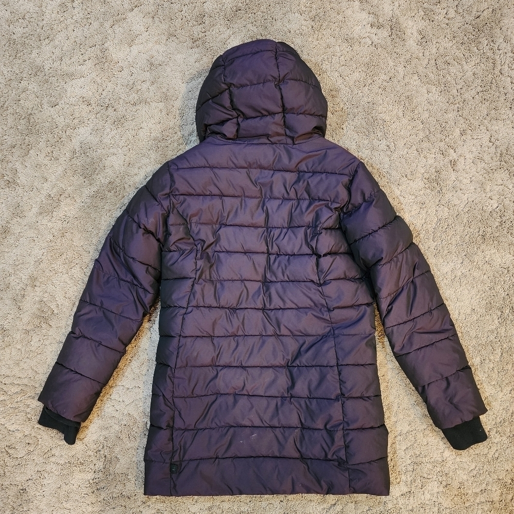 All In Motion Girls Hooded Purple Puffer Jacket Size XL 14/16 - Picture 15 of 16